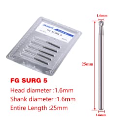 1Pack Dental Tungsten Carbide Steel Burs FG/Endo/FGXL/RA for High/Low Speed Handpiece Tungsten steel Dentist Lab & Clinic Use