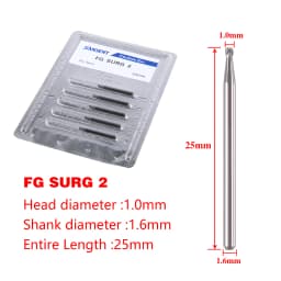 1Pack Dental Tungsten Carbide Steel Burs FG/Endo/FGXL/RA for High/Low Speed Handpiece Tungsten steel Dentist Lab & Clinic Use