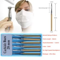 1Pack Dental Tungsten Carbide Steel Burs FG/Endo/FGXL/RA for High/Low Speed Handpiece Tungsten steel Dentist Lab & Clinic Use