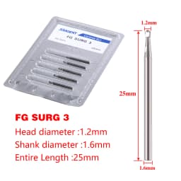 1Pack Dental Tungsten Carbide Steel Burs FG/Endo/FGXL/RA for High/Low Speed Handpiece Tungsten steel Dentist Lab & Clinic Use