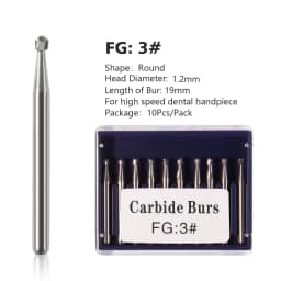 1Pack Dental Tungsten Carbide Steel Burs FG/Endo/FGXL/RA for High/Low Speed Handpiece Tungsten steel Dentist Lab & Clinic Use