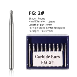 1Pack Dental Tungsten Carbide Steel Burs FG/Endo/FGXL/RA for High/Low Speed Handpiece Tungsten steel Dentist Lab & Clinic Use