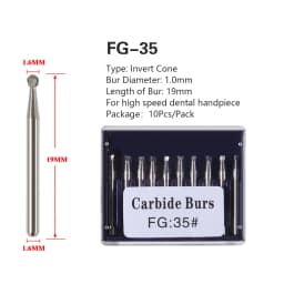 1Pack Dental Tungsten Carbide Steel Burs FG/Endo/FGXL/RA for High/Low Speed Handpiece Tungsten steel Dentist Lab & Clinic Use