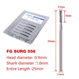 1Pack Dental Tungsten Carbide Steel Burs FG/Endo/FGXL/RA for High/Low Speed Handpiece Tungsten steel Dentist Lab & Clinic Use