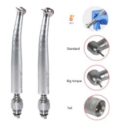 KaVo Style Dental High Speed Handpiece Standard/Big head Single spray Push Button Turbine + 4Hole Quick Coupler Swivel