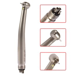 NSK Style Dental LED E-generator Fiber High Speed Handpiece Internal Triple Spray Air Turbine 2/4Holes Push Button Chuck