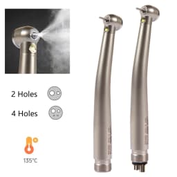 NSK Style Dental LED E-generator Fiber High Speed Handpiece Internal Triple Spray Air Turbine 2/4Holes Push Button Chuck