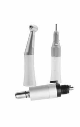 WRC Dental Low Speed Contra Angle Handpiece Push Button External Water Spray for Air Motor Clinic Dentistry Teeth Polishing Tool