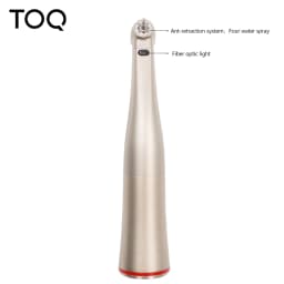 Dental Factory Equipment Increasing Red Ring 1:5 With Light Contra Angle Handpiece Push Button Dental Handpiece Medical Supplier