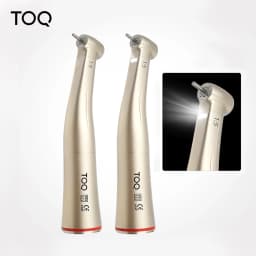 Dental Factory Equipment Increasing Red Ring 1:5 With Light Contra Angle Handpiece Push Button Dental Handpiece Medical Supplier