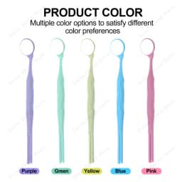10pcs Dental Odontoscope Rhodium Mouth Mirrors Front Surface Intraoral Photography Mirror Exam Reflector Glass Single Sided