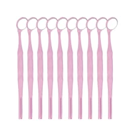 10pcs Dental Odontoscope Rhodium Mouth Mirrors Front Surface Intraoral Photography Mirror Exam Reflector Glass Single Sided