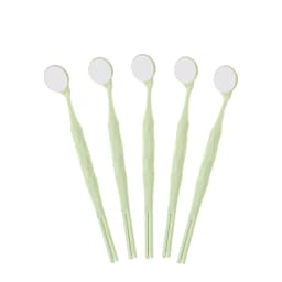 10pcs Dental Odontoscope Rhodium Mouth Mirrors Front Surface Intraoral Photography Mirror Exam Reflector Glass Single Sided