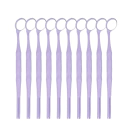 10pcs Dental Odontoscope Rhodium Mouth Mirrors Front Surface Intraoral Photography Mirror Exam Reflector Glass Single Sided