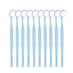 10pcs Dental Odontoscope Rhodium Mouth Mirrors Front Surface Intraoral Photography Mirror Exam Reflector Glass Single Sided