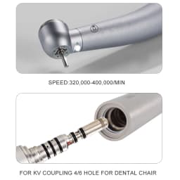 Dental High Speed Hand Piece Led Light Turbine with Ceramic Bearing Turbina Dental Led Handpiece for Kavo Quick Coupling