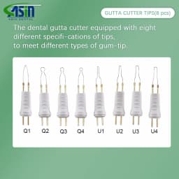 Dental Gutta Percha Cutting Heated AA Battery Removable Model Teeth and Gum Cutter Electrocoagulation Hemostatic With Pen 8 Tips