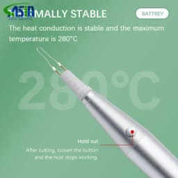 Dental Gutta Percha Cutting Heated AA Battery Removable Model Teeth and Gum Cutter Electrocoagulation Hemostatic With Pen 8 Tips