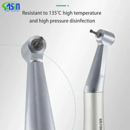FX25 Dental Low speed Handpiece 1:1 Contra Angle dental surgery instruments Direct Drive Gear Ratio Apply for E type Air Motor