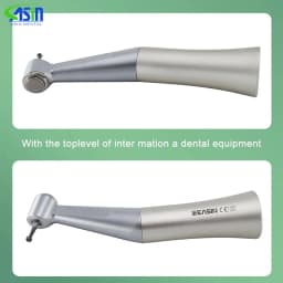 FX25 Dental Low speed Handpiece 1:1 Contra Angle dental surgery instruments Direct Drive Gear Ratio Apply for E type Air Motor