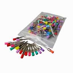 JUMTOP Dental Prophy Brushes Latch Type Nylon Polishing Bristles for Low Speed Contra Angle
