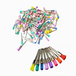 JUMTOP Dental Prophy Brushes Latch Type Nylon Polishing Bristles for Low Speed Contra Angle
