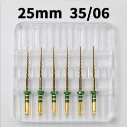 Glin Dental Heat Activated Gold Flexible Endo Files Canal Root Treatment Rotary Golden File Dentist Tools Endodontic Files