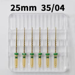 Glin Dental Heat Activated Gold Flexible Endo Files Canal Root Treatment Rotary Golden File Dentist Tools Endodontic Files
