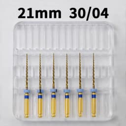 Glin Dental Heat Activated Gold Flexible Endo Files Canal Root Treatment Rotary Golden File Dentist Tools Endodontic Files