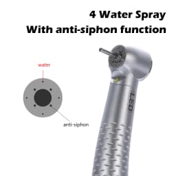1-5Pcs Dental LED E-generator High Speed Handpiece 4 anti-siphon & 4 water spray With filtered water 4 Hole
