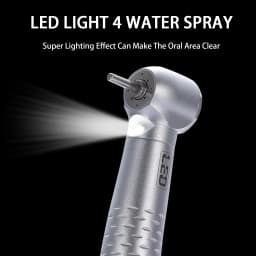 1-5Pcs Dental LED E-generator High Speed Handpiece 4 anti-siphon & 4 water spray With filtered water 4 Hole