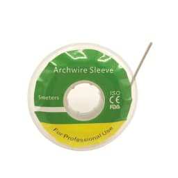 2 Roll Dental Elastic Archwire Sleeve Tubing Orthodontic Wire Protect SleeveTubing Rotary Torsion Pad for Brackets Ortodoncia