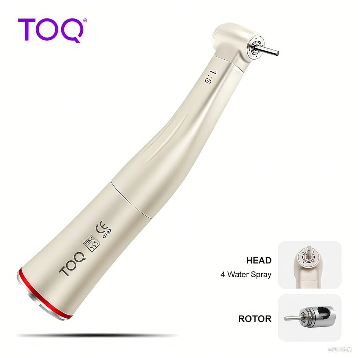 1:5 Increasing X95L Contra Angle Handpiece contra angle Push Button Dental Against Inner Water Red Ring contra angle