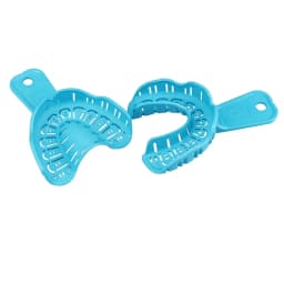 JUMTOP 3 Pairs Dental Implant Tray S/M/L Full Mouth Removable Partial Mold Tray Plastic Teeth Holder Dentistry Materials