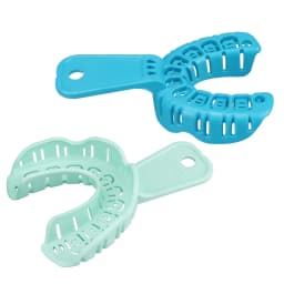JUMTOP 3 Pairs Dental Implant Tray S/M/L Full Mouth Removable Partial Mold Tray Plastic Teeth Holder Dentistry Materials