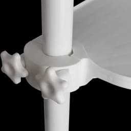 JUMTOP Universal Dental Plastic Scaler Tray Dentistry Chair Unit Accessories Rotatable Plate Post Mounted Shelf Tray