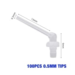 50PCS Dental Disposable Mixing Tips Brown 1:1 Intraoral Tips Mixing Head for Light Weight Silicone Rubber Materials Impression