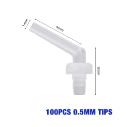 50PCS Dental Disposable Mixing Tips Brown 1:1 Intraoral Tips Mixing Head for Light Weight Silicone Rubber Materials Impression