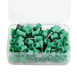 100Pcs/Box Dental Rubber Latch type Polishing Prophy Cups Soft Hard White Blue Green Mix Colorful Polish Disposable Cup Dentist
