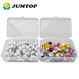 JUMTOP 100Pcs Dental Polishing Head Cup Shape Silicone Latch Type Polishing Brush Cup for Low Speed Handpiece