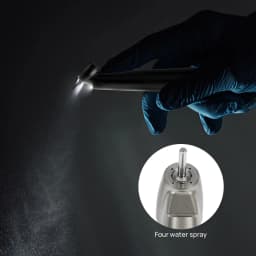 SKYSEA Dental Fiber Optic 1:4.2 Increasing Speed Handpiece 45°Angle LED Contra Angle Inner 4 Way Spray