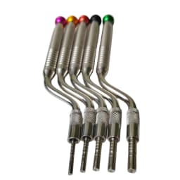 5 Pcs/Set Dental Implant Osteotome Instruments Sinus Lift Curved And Straight Dentist Surgical Tools Dentistry Tooth Clean
