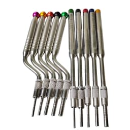 5 Pcs/Set Dental Implant Osteotome Instruments Sinus Lift Curved And Straight Dentist Surgical Tools Dentistry Tooth Clean