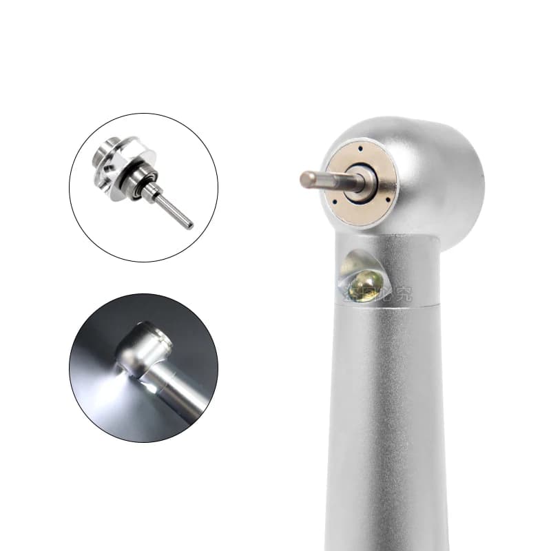 Dental LED E-generator Push Button High Speed Handpiece Air Turbine Triple Water Spray Hand piece 4hole 2hole