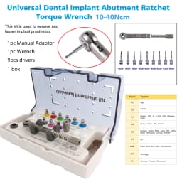 Dental Universal Implant Prosthetic Kit Torque Ratchet Wrench Screw Drivers Remover Dentistry Implant Tools