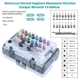Dental Universal Implant Prosthetic Kit Torque Ratchet Wrench Screw Drivers Remover Dentistry Implant Tools