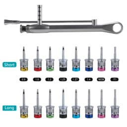Universal Dental Implant Prosthetic Restoration Kit Drivers Torque Wrench Screwdrivers