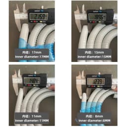 JUMTOP 1.6meters Dental Strong Suction/ Weak Suction Tube Hose Pipe for Dental Unit inner17mm/15mm/11mm/8mm