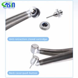 DEASIN Dental Fiber Optic High Speed Handpiece Torque Head Ceramic Bearing Fit NSK Coupler
