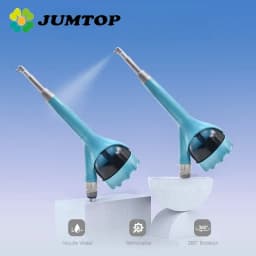 JUMTOP Dental Air Polisher Teeth Polishing Sandblasting Machine Air Abrasion System with Water Spray Turbine Powered Sandblaster